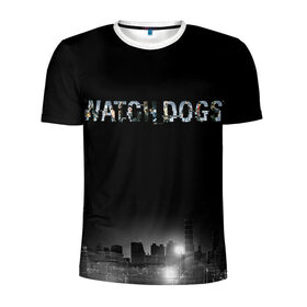 Мужская футболка 3D спортивная с принтом Watch Dogs 2 , 100% полиэстер с улучшенными характеристиками | приталенный силуэт, круглая горловина, широкие плечи, сужается к линии бедра | dogs | ubisoft | watch | watchdogs | псы | сторожевые | хакер
