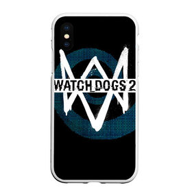 Чехол для iPhone XS Max матовый с принтом Watch Dogs 2 , Силикон | Область печати: задняя сторона чехла, без боковых панелей | dogs | ubisoft | watch | watchdogs | псы | сторожевые | хакер