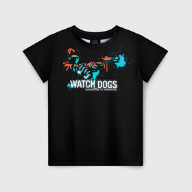 Детская футболка 3D с принтом Watch Dogs 2 , 100% гипоаллергенный полиэфир | прямой крой, круглый вырез горловины, длина до линии бедер, чуть спущенное плечо, ткань немного тянется | dogs | ubisoft | watch | watchdogs | псы | сторожевые | хакер