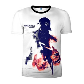 Мужская футболка 3D спортивная с принтом Watch Dogs 2 , 100% полиэстер с улучшенными характеристиками | приталенный силуэт, круглая горловина, широкие плечи, сужается к линии бедра | dogs | ubisoft | watch | псы | сторожевые