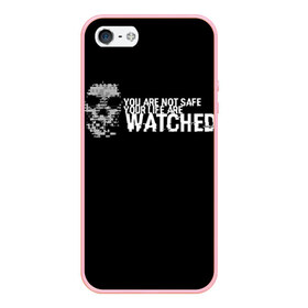 Чехол для iPhone 5/5S матовый с принтом Watch Dogs 2 , Силикон | Область печати: задняя сторона чехла, без боковых панелей | dogs | ubisoft | watch | watchdogs | псы | сторожевые | хакер