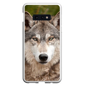 Чехол для Samsung S10E с принтом Волк , Силикон | Область печати: задняя сторона чехла, без боковых панелей | animal | eyes | forest | predator | wild | wolf | взгляд | волк | дикий | животное | зверь | лес | хищник