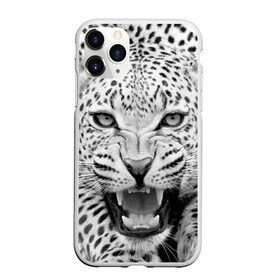 Чехол для iPhone 11 Pro Max матовый с принтом Леопард , Силикон |  | animal | eyes | jaws | leopard | malicious | predator | spotted | teeth | wild | взгляд | дикий | животное | злой | клыки | леопард | оскал | пасть | пятнистый | хищник