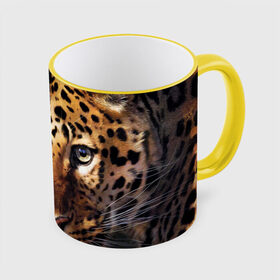 Кружка 3D с принтом Леопард , керамика | ёмкость 330 мл | animal | leopard | look | predator | spotted | wild | взгляд | дикий | животное | леопард | пятнистый | хищник