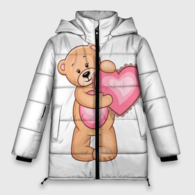Женская зимняя куртка 3D с принтом Teddy Bear , верх — 100% полиэстер; подкладка — 100% полиэстер; утеплитель — 100% полиэстер | длина ниже бедра, силуэт Оверсайз. Есть воротник-стойка, отстегивающийся капюшон и ветрозащитная планка. 

Боковые карманы с листочкой на кнопках и внутренний карман на молнии | teddy bear девушкам медведь тедди