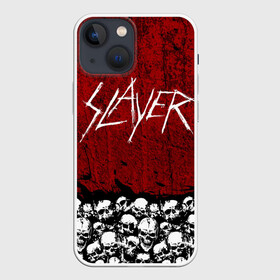 Чехол для iPhone 13 mini с принтом Slayer Red ,  |  | metal | rock | метал | рок | слэйер | трэш | череп