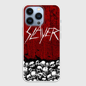 Чехол для iPhone 13 Pro с принтом Slayer Red ,  |  | metal | rock | метал | рок | слэйер | трэш | череп
