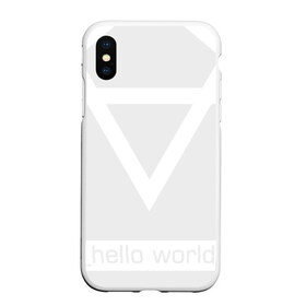 Чехол для iPhone XS Max матовый с принтом _hello world , Силикон | Область печати: задняя сторона чехла, без боковых панелей | watch dogs 2