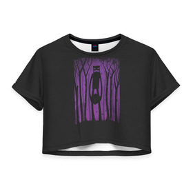 Женская футболка 3D укороченная с принтом MINECRAFT , 100% полиэстер | круглая горловина, длина футболки до линии талии, рукава с отворотами | minecraft | shadows | майнкрафт