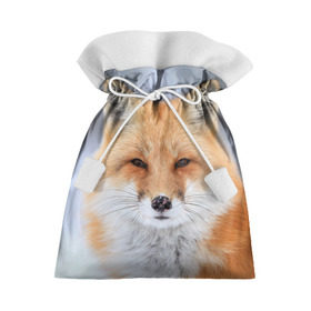 Подарочный 3D мешок с принтом Лиса , 100% полиэстер | Размер: 29*39 см | Тематика изображения на принте: animal | fox | look | predator | red | sly | wild | взгляд | дикая | животное | лиса | рыжая | хитрая | хищник