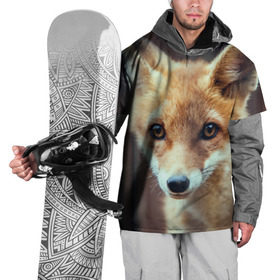 Накидка на куртку 3D с принтом Лиса , 100% полиэстер |  | animal | baby | fox | look | predator | red | sly | wild | взгляд | дикая | животное | лиса | малыш | рыжая | хитрая | хищник