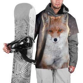 Накидка на куртку 3D с принтом Лиса , 100% полиэстер |  | animal | baby | fox | predator | red | sly | snow | view | wild | winter | взгляд | дикая | животное | зима | лиса | малыш | рыжая | снег | хитрая | хищник