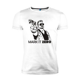 Мужская футболка премиум с принтом Walter Sobchak , 92% хлопок, 8% лайкра | приталенный силуэт, круглый вырез ворота, длина до линии бедра, короткий рукав | the big lebowski | walter sobchak | большой лебовски