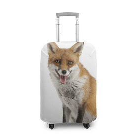 Чехол для чемодана 3D с принтом Лиса , 86% полиэфир, 14% спандекс | двустороннее нанесение принта, прорези для ручек и колес | animal | baby | fox | look | predator | red | sly | wild | взгляд | дикая | животное | лиса | малыш | рыжая | хитрая | хищник