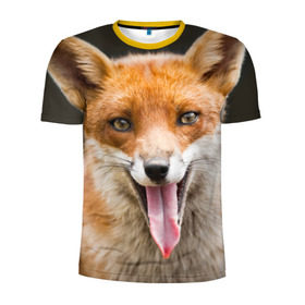 Мужская футболка 3D спортивная с принтом Лиса , 100% полиэстер с улучшенными характеристиками | приталенный силуэт, круглая горловина, широкие плечи, сужается к линии бедра | animal | fox | look | predator | red | sly | wild | взгляд | дикая | животное | лиса | рыжая | хитрая | хищник