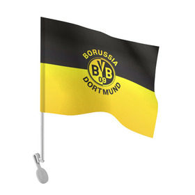 Флаг для автомобиля с принтом Borussia Dortmund FC , 100% полиэстер | Размер: 30*21 см | боруссия | германия | дортмунд | клуб | фк | футбол | футбольный