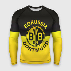 Мужской рашгард 3D с принтом Borussia Dortmund FC ,  |  | боруссия | германия | дортмунд | клуб | фк | футбол | футбольный