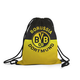 Рюкзак-мешок 3D с принтом Borussia Dortmund FC , 100% полиэстер | плотность ткани — 200 г/м2, размер — 35 х 45 см; лямки — толстые шнурки, застежка на шнуровке, без карманов и подкладки | боруссия | германия | дортмунд | клуб | фк | футбол | футбольный