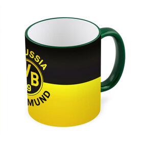 Кружка 3D с принтом Borussia Dortmund FC , керамика | ёмкость 330 мл | Тематика изображения на принте: боруссия | германия | дортмунд | клуб | фк | футбол | футбольный