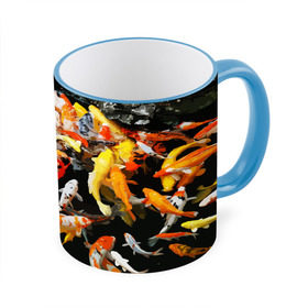 Кружка 3D с принтом Koi Fish (карпы кои) , керамика | ёмкость 330 мл | bright | brocade | carp | color | decorative | depth | exotic | fish | koi | koi fish | sea | water | вода | глубина | декоративные | карпы | кои | море | парчовый | рыбки | цвет | экзотические | яркий