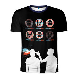 Мужская футболка 3D спортивная с принтом Twenty one pilots , 100% полиэстер с улучшенными характеристиками | приталенный силуэт, круглая горловина, широкие плечи, сужается к линии бедра | rock | t.o.p. | top | twenty one pilots | рок