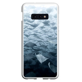 Чехол для Samsung S10E с принтом Электрические скаты , Силикон | Область печати: задняя сторона чехла, без боковых панелей | depth | fish | lot | ocean | power | rays | school | sea | water | вода | глубина | косяк | много | море | океан | рыбы | скаты | электрические
