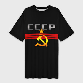 Платье-футболка 3D с принтом СССР ,  |  | советский | союз