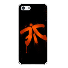 Чехол для iPhone 5/5S матовый с принтом csgo - Fnatic (Black collection) , Силикон | Область печати: задняя сторона чехла, без боковых панелей | 0x000000123 | cs | csgo | fnatic | кс | ксго | фнатик