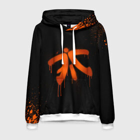 Мужская толстовка 3D с принтом cs:go - Fnatic (Black collection) , 100% полиэстер | двухслойный капюшон со шнурком для регулировки, мягкие манжеты на рукавах и по низу толстовки, спереди карман-кенгуру с мягким внутренним слоем. | Тематика изображения на принте: 0x000000123 | cs | csgo | fnatic | кс | ксго | фнатик