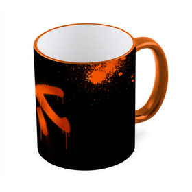 Кружка 3D с принтом cs:go - Fnatic (Black collection) , керамика | ёмкость 330 мл | 0x000000123 | cs | csgo | fnatic | кс | ксго | фнатик