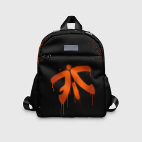 Детский рюкзак 3D с принтом cs:go - Fnatic (Black collection) , 100% полиэстер | лямки с регулируемой длиной, сверху петелька, чтобы рюкзак можно было повесить на вешалку. Основное отделение закрывается на молнию, как и внешний карман. Внутри дополнительный карман. По бокам два дополнительных кармашка | 0x000000123 | cs | csgo | fnatic | кс | ксго | фнатик