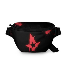 Поясная сумка 3D с принтом cs:go - Astralis (Black collection) , 100% полиэстер | плотная ткань, ремень с регулируемой длиной, внутри несколько карманов для мелочей, основное отделение и карман с обратной стороны сумки застегиваются на молнию | 0x000000123 | astralis | cs | csgo | астралис | кс | ксго