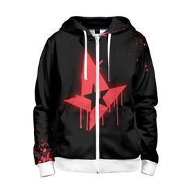 Детская толстовка 3D на молнии с принтом cs:go - Astralis (Black collection) , 100% полиэстер |  манжеты и пояс оформлены широкой мягкой резинкой, двухслойный капюшон со шнурком для регулировки, спереди карманы и застежка-молния
 | Тематика изображения на принте: 0x000000123 | astralis | cs | csgo | астралис | кс | ксго