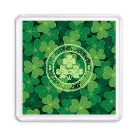 Магнит 55*55 с принтом Ireland, Happy St. Patrick`s Day , Пластик | Размер: 65*65 мм; Размер печати: 55*55 мм | background | clover | four | green | happy st. patricks day | holiday | ireland | leaf | petal | plant | print | зеленый | ирландия | клевер | лепесток | лист | печать | праздник | растение | счастливого святого патрика | фон | четыре