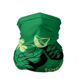 Бандана-труба 3D с принтом Ireland, Irish dance , 100% полиэстер, ткань с особыми свойствами — Activecool | плотность 150‒180 г/м2; хорошо тянется, но сохраняет форму | background | black | clover | dance | green | ireland | irish | petal | soft shoes | зеленый | ирландия | ирландский | клевер | лепесток | мягкая | обувь | танец | фон | черная