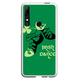 Чехол для Honor P Smart Z с принтом Ireland Irish dance , Силикон | Область печати: задняя сторона чехла, без боковых панелей | Тематика изображения на принте: background | black | clover | dance | green | ireland | irish | petal | soft shoes | зеленый | ирландия | ирландский | клевер | лепесток | мягкая | обувь | танец | фон | черная