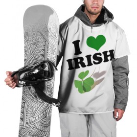 Накидка на куртку 3D с принтом Ireland, I love Irish , 100% полиэстер |  | 