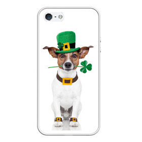 Чехол для iPhone 5/5S матовый с принтом Ирландия , Силикон | Область печати: задняя сторона чехла, без боковых панелей | animal | breed | clover | dog | folk | fun | funny | hat | hero | ireland | irish | saint patrick | герой | животное | ирландия | ирландский | клевер | народный | порода | прикол | святой патрик | собака | шляпа | шутка