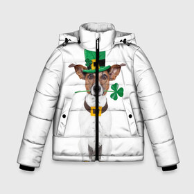 Зимняя куртка для мальчиков 3D с принтом Ирландия , ткань верха — 100% полиэстер; подклад — 100% полиэстер, утеплитель — 100% полиэстер | длина ниже бедра, удлиненная спинка, воротник стойка и отстегивающийся капюшон. Есть боковые карманы с листочкой на кнопках, утяжки по низу изделия и внутренний карман на молнии. 

Предусмотрены светоотражающий принт на спинке, радужный светоотражающий элемент на пуллере молнии и на резинке для утяжки | animal | breed | clover | dog | folk | fun | funny | hat | hero | ireland | irish | saint patrick | герой | животное | ирландия | ирландский | клевер | народный | порода | прикол | святой патрик | собака | шляпа | шутка