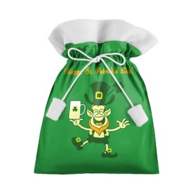 Подарочный 3D мешок с принтом Ирландия , 100% полиэстер | Размер: 29*39 см | Тематика изображения на принте: irish | st. patricks day | зеленый | ирландец | лепрекон
