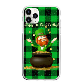 Чехол для iPhone 11 Pro матовый с принтом Ирландия , Силикон |  | irish | st. patricks day | зеленый | ирландец | лепрекон