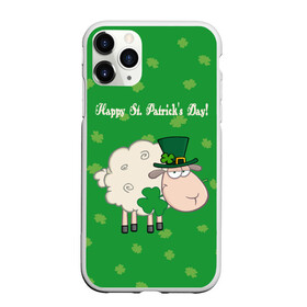 Чехол для iPhone 11 Pro матовый с принтом Ирландия , Силикон |  | irish | sheep | st. patricks day | зеленый | ирландец | лепрекон | оваечка | овца