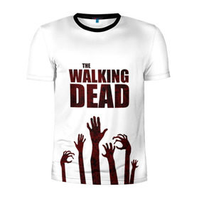 Мужская футболка 3D спортивная с принтом The Walking Dead , 100% полиэстер с улучшенными характеристиками | приталенный силуэт, круглая горловина, широкие плечи, сужается к линии бедра | 