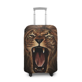 Чехол для чемодана 3D с принтом Львиный рык , 86% полиэфир, 14% спандекс | двустороннее нанесение принта, прорези для ручек и колес | animal | beast | cat | feline | king | lion | meow | pussy | rage | roar | животное | зверь | король | кот | кошка | лев | львица | мяу | рык | хищник | царь | ярость