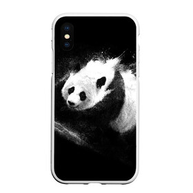 Чехол для iPhone XS Max матовый с принтом Молочная панда , Силикон | Область печати: задняя сторона чехла, без боковых панелей | animal | bear | beast | milk | nature | panda | животное | зверь | медведь | молоко | панда | природа