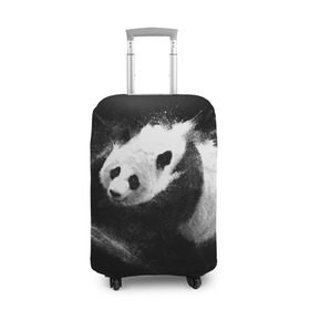 Чехол для чемодана 3D с принтом Молочная панда , 86% полиэфир, 14% спандекс | двустороннее нанесение принта, прорези для ручек и колес | animal | bear | beast | milk | nature | panda | животное | зверь | медведь | молоко | панда | природа