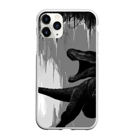 Чехол для iPhone 11 Pro матовый с принтом Пещера динозавра , Силикон |  | animal | beast | dino | rage | roar | динозавр | животное | зверь | земля | пещера | рык | эра | ярость