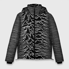 Мужская зимняя куртка 3D с принтом Joy Division Unknown Pleasures , верх — 100% полиэстер; подкладка — 100% полиэстер; утеплитель — 100% полиэстер | длина ниже бедра, свободный силуэт Оверсайз. Есть воротник-стойка, отстегивающийся капюшон и ветрозащитная планка. 

Боковые карманы с листочкой на кнопках и внутренний карман на молнии. | joy division | альбом | волны | горы | линии | обложка | панк | рок