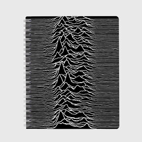 Тетрадь с принтом Joy Division Unknown Pleasures , 100% бумага | 48 листов, плотность листов — 60 г/м2, плотность картонной обложки — 250 г/м2. Листы скреплены сбоку удобной пружинной спиралью. Уголки страниц и обложки скругленные. Цвет линий — светло-серый
 | Тематика изображения на принте: joy division | альбом | волны | горы | линии | обложка | панк | рок