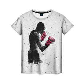 Женская футболка 3D с принтом Hope Faith , 100% полиэфир ( синтетическое хлопкоподобное полотно) | прямой крой, круглый вырез горловины, длина до линии бедер | boxing | combat | fight | fighter | kickboxing | muay thai | wrestling | боец | бой | бокс | боксер | драка | кикбоксинг | май тай